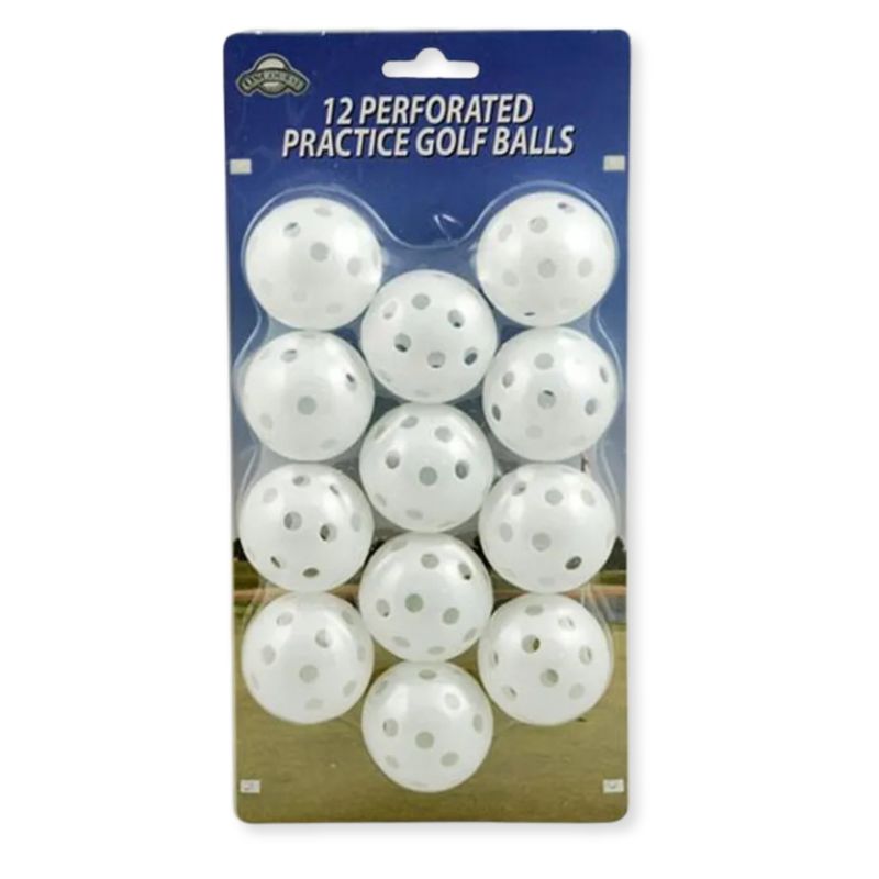 OnCourse 12-Piece Practice Perforated Golf Balls