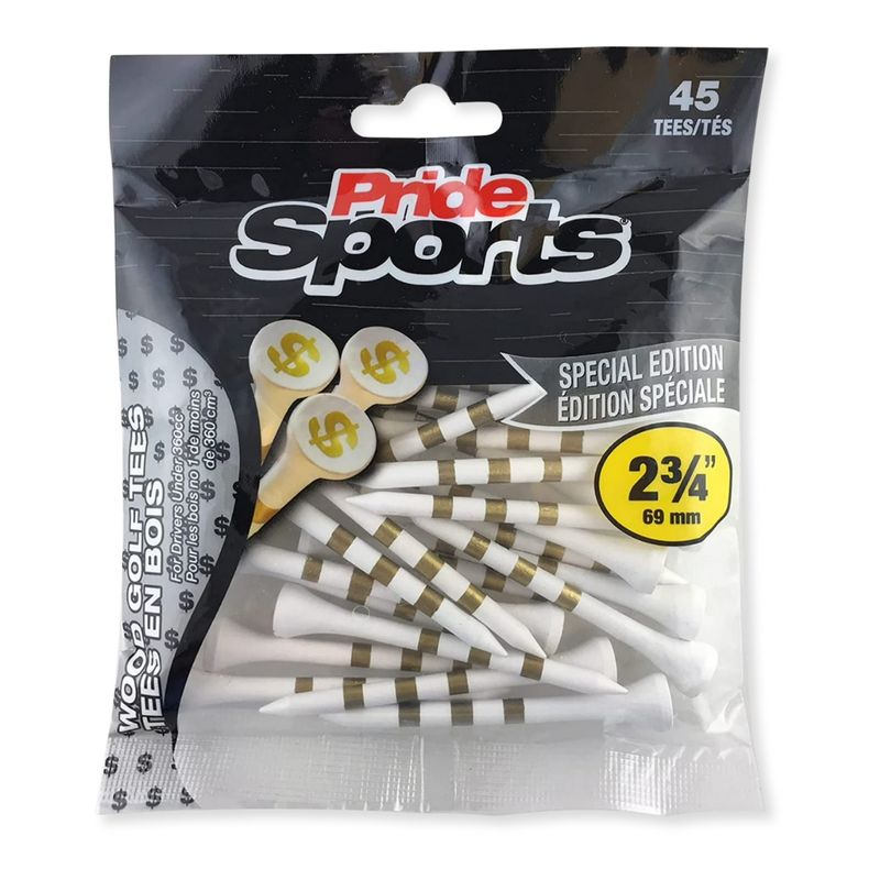 Pride Sports Golf Tees - Money, 45 Count