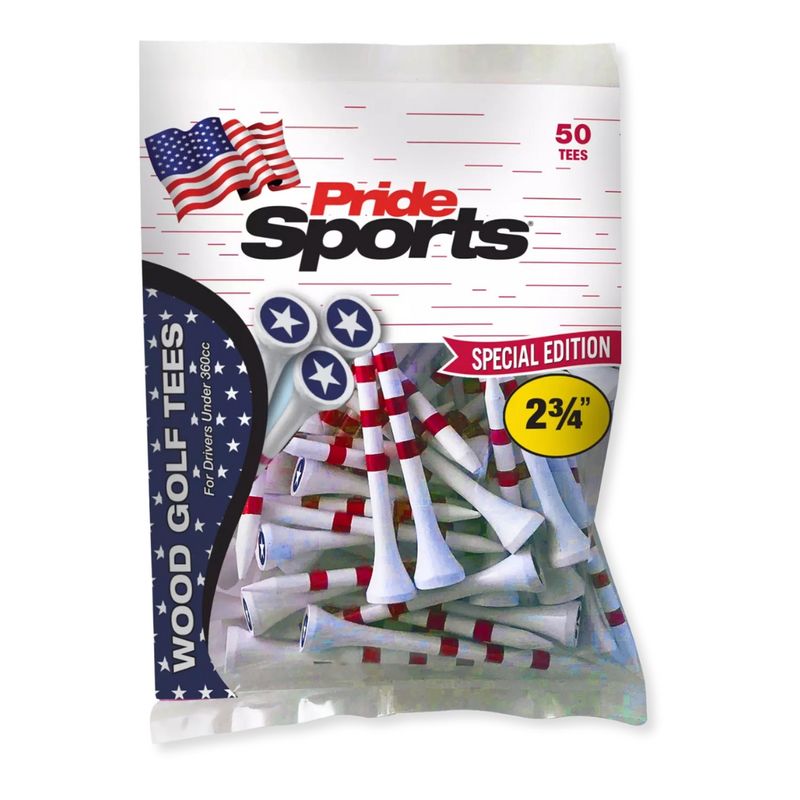 Pride Sports Golf Tees - USA, 50 Count