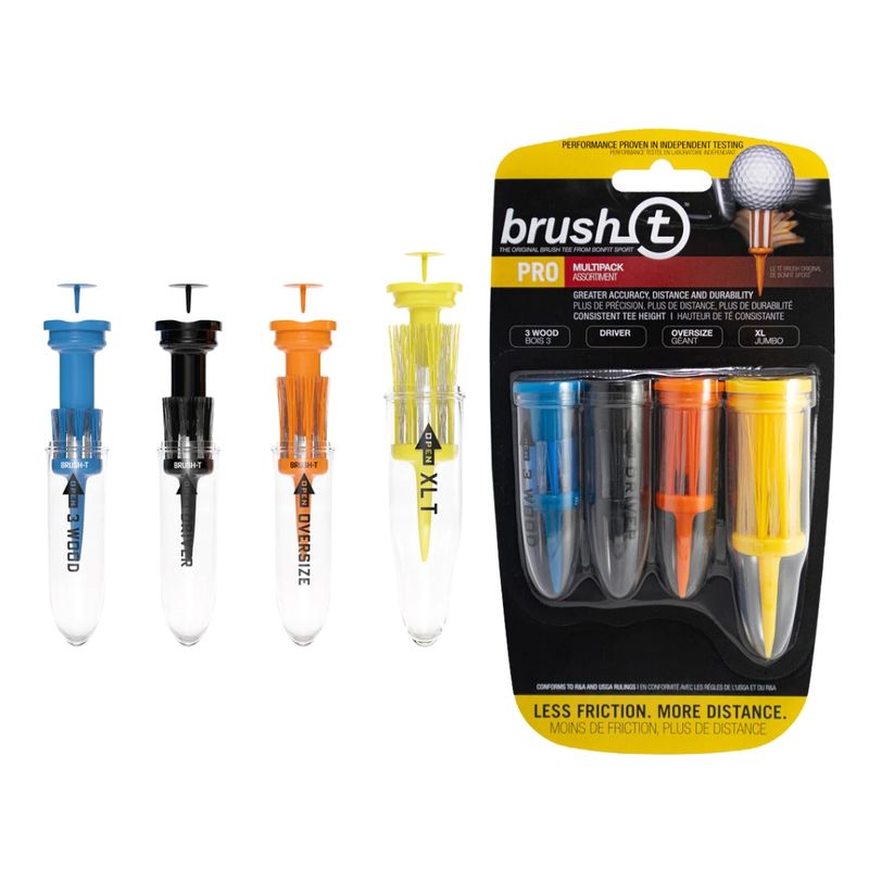 brush-t Pro Combo 4 Pack Plastic Tees