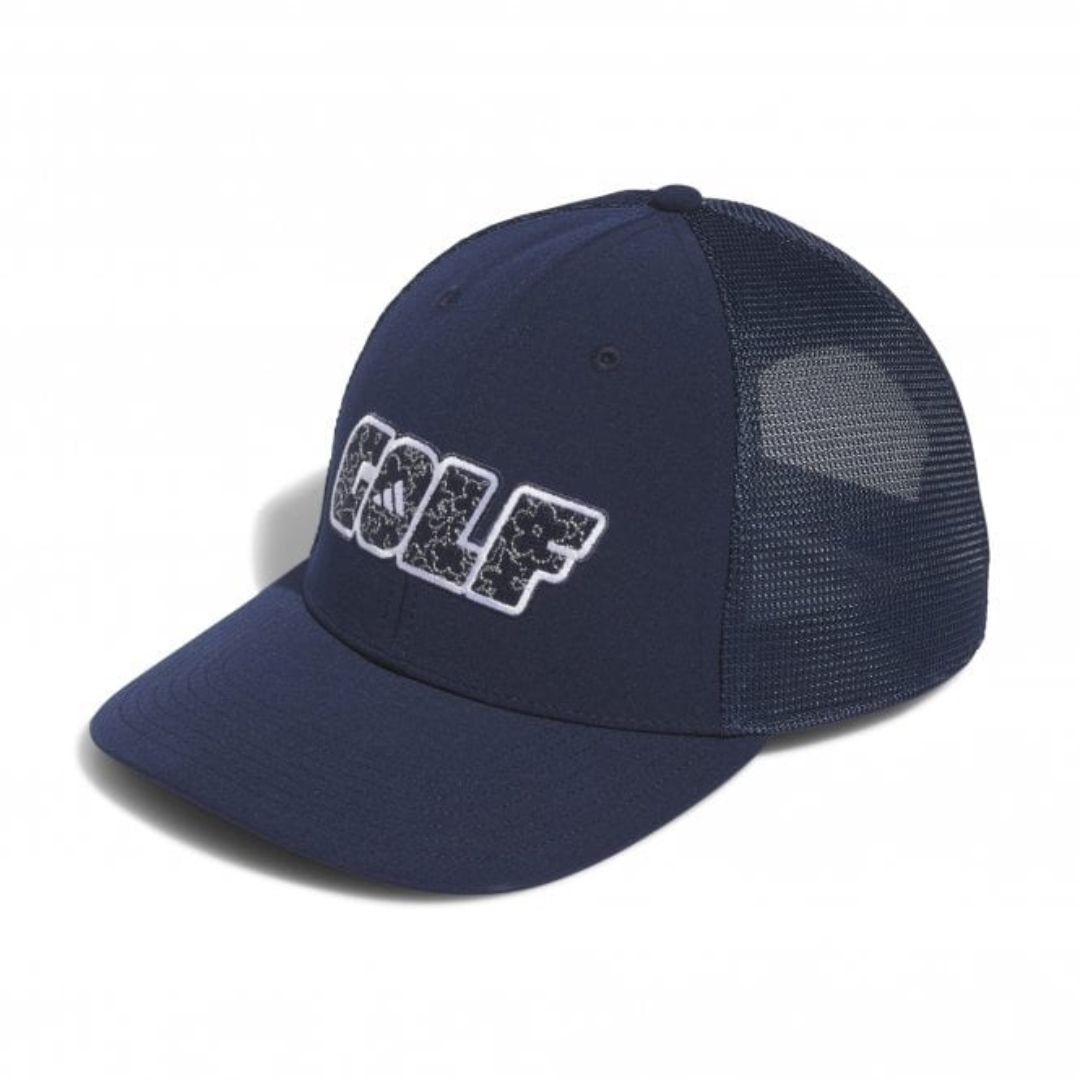 adidas Golf Low-Profile Trucker Cap, Color: Collegiate Navy