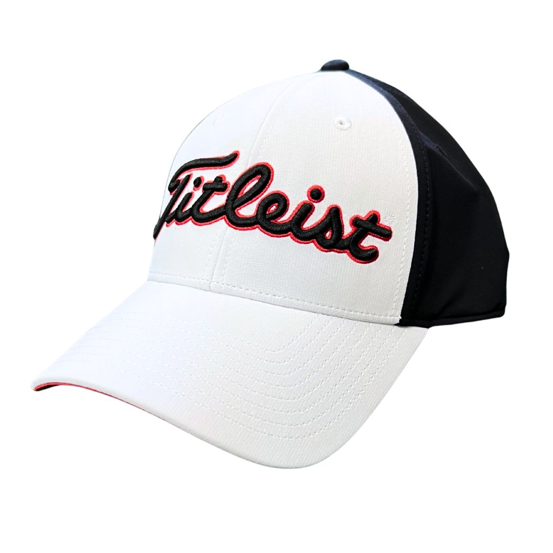 Titleist Players Performance SMU NGBA Hat, Color: White/Black/Red