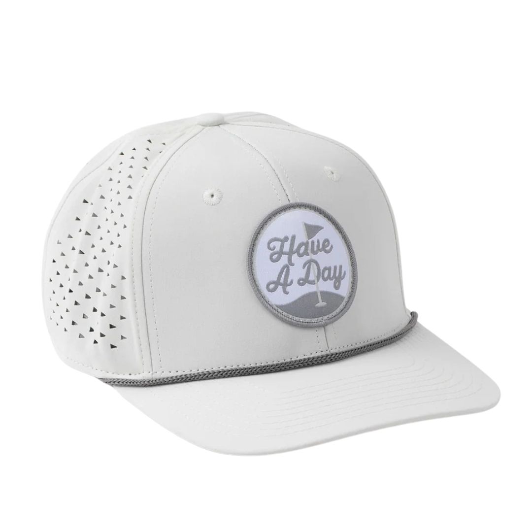 Have A Day Perforated Patch Hat, Color: Grey