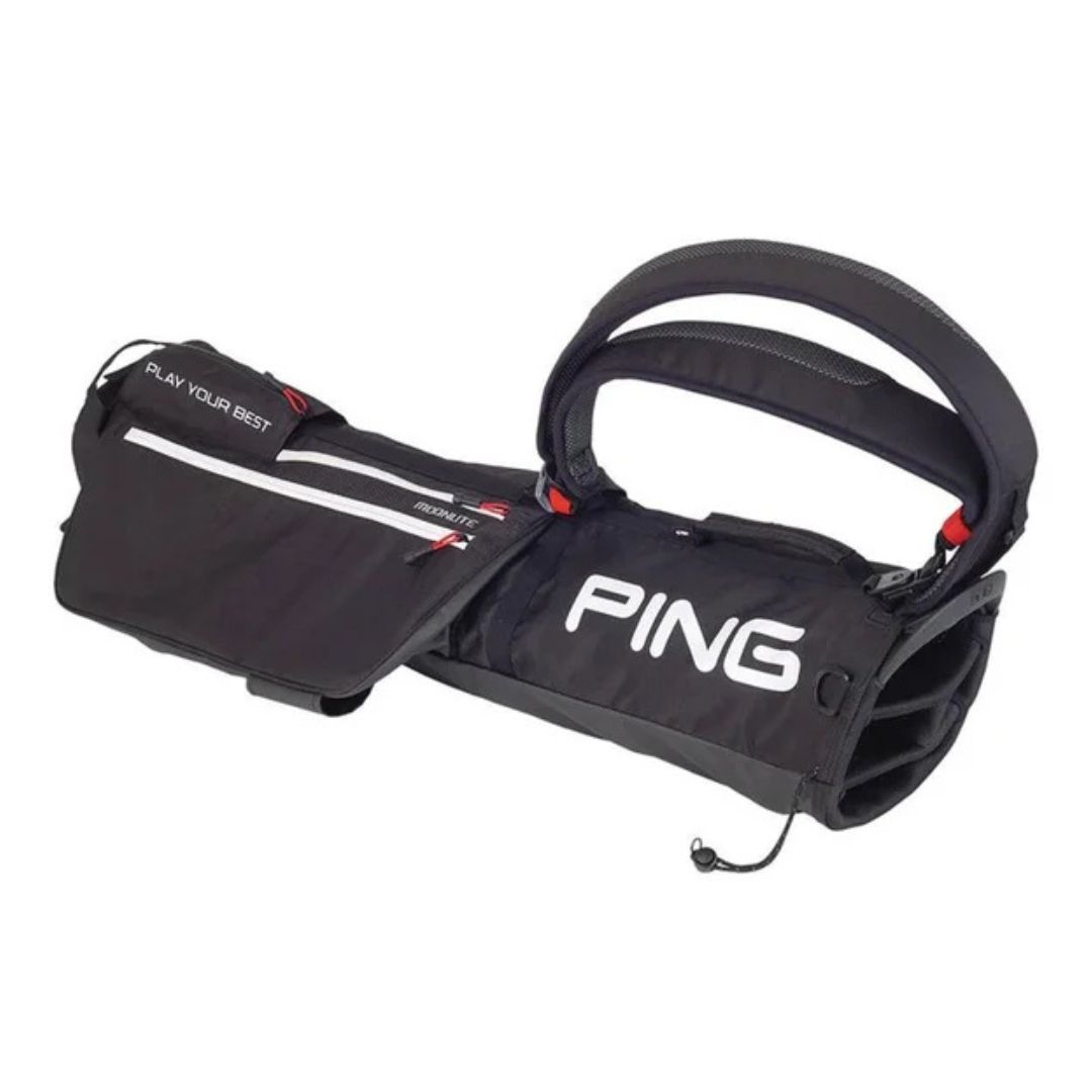 PING Moonlite 201 Carry Bag, Color: Black/Scarlet