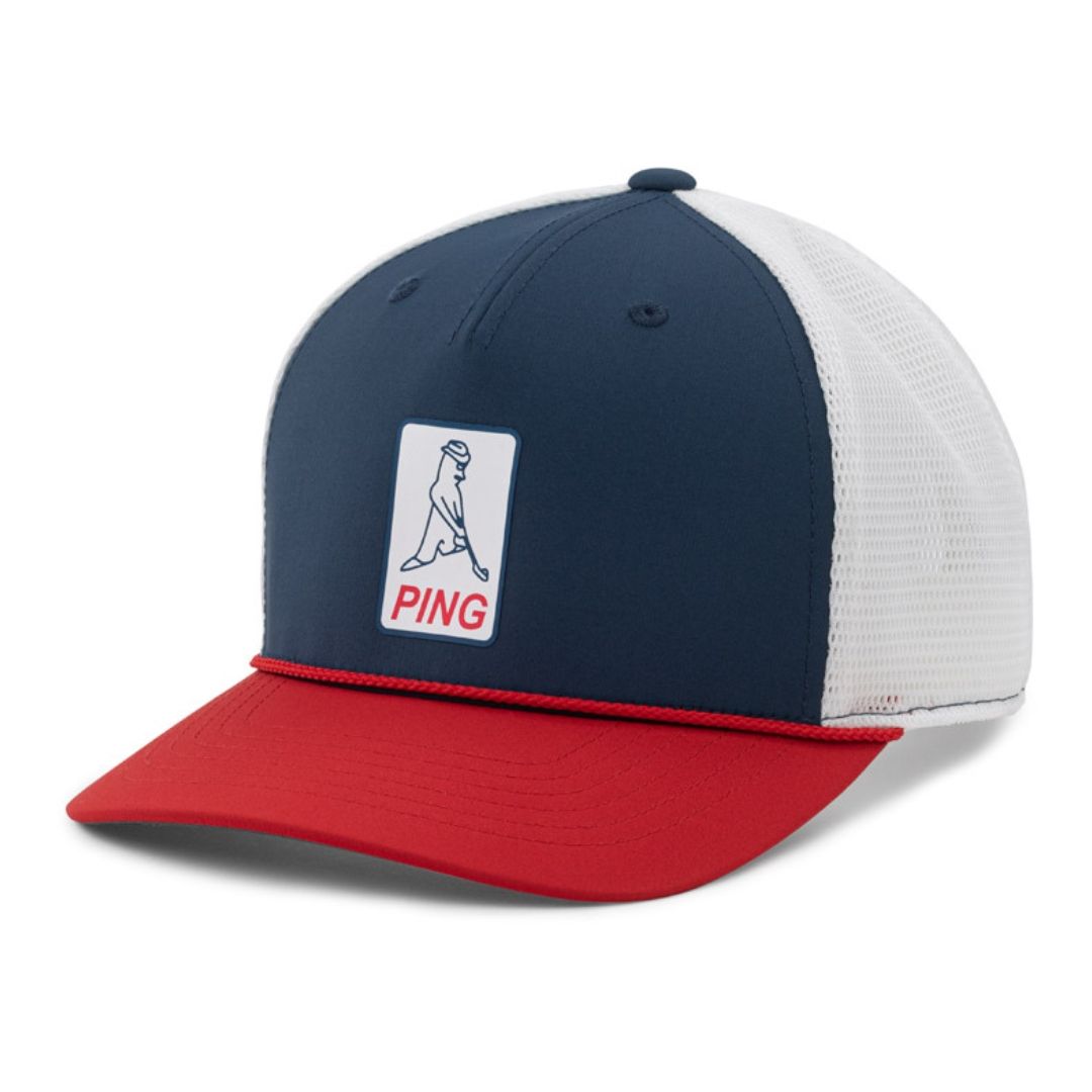 PING Karsten O.G. Performance Cap, Color: Red/White/Blue