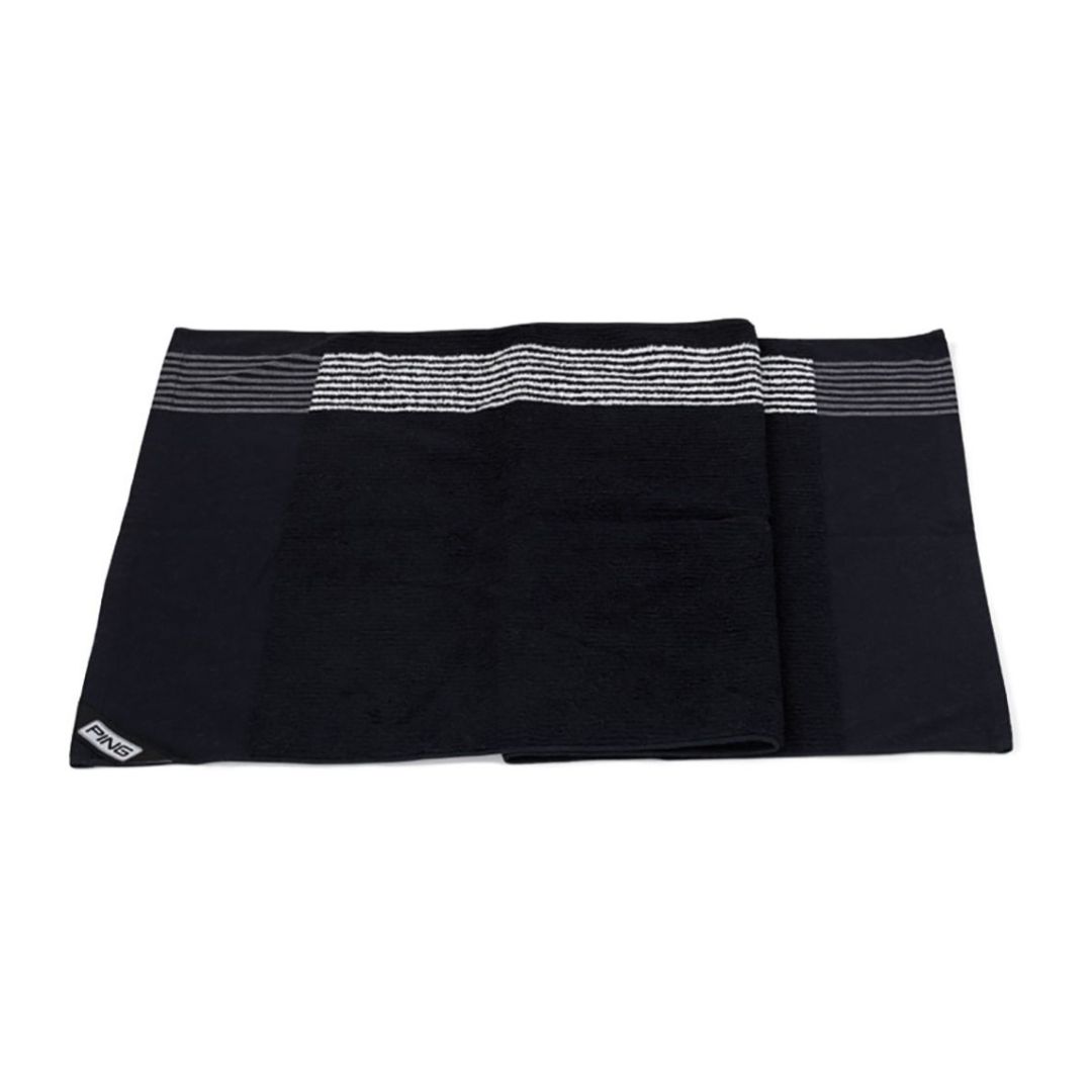 PING Player Towel, Color: Black/White