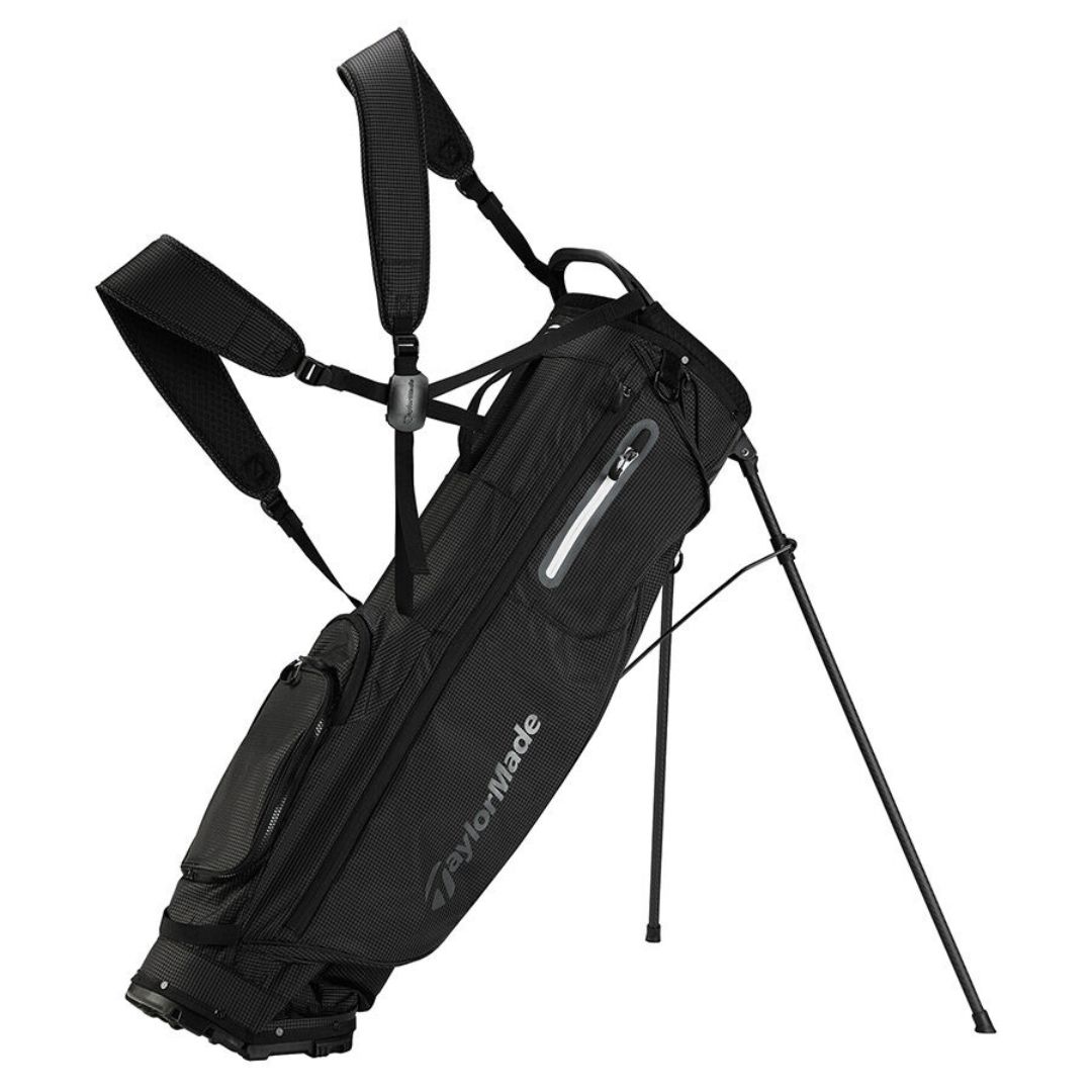 TaylorMade 2024 FlexTech Super Lite Stand Bag, Color: Black