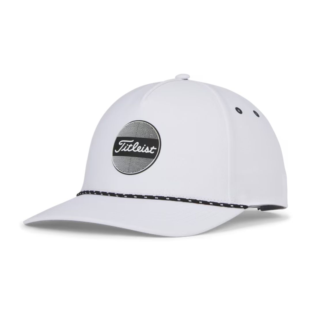 Titleist Boardwalk Rope Hat, Color: White/Black