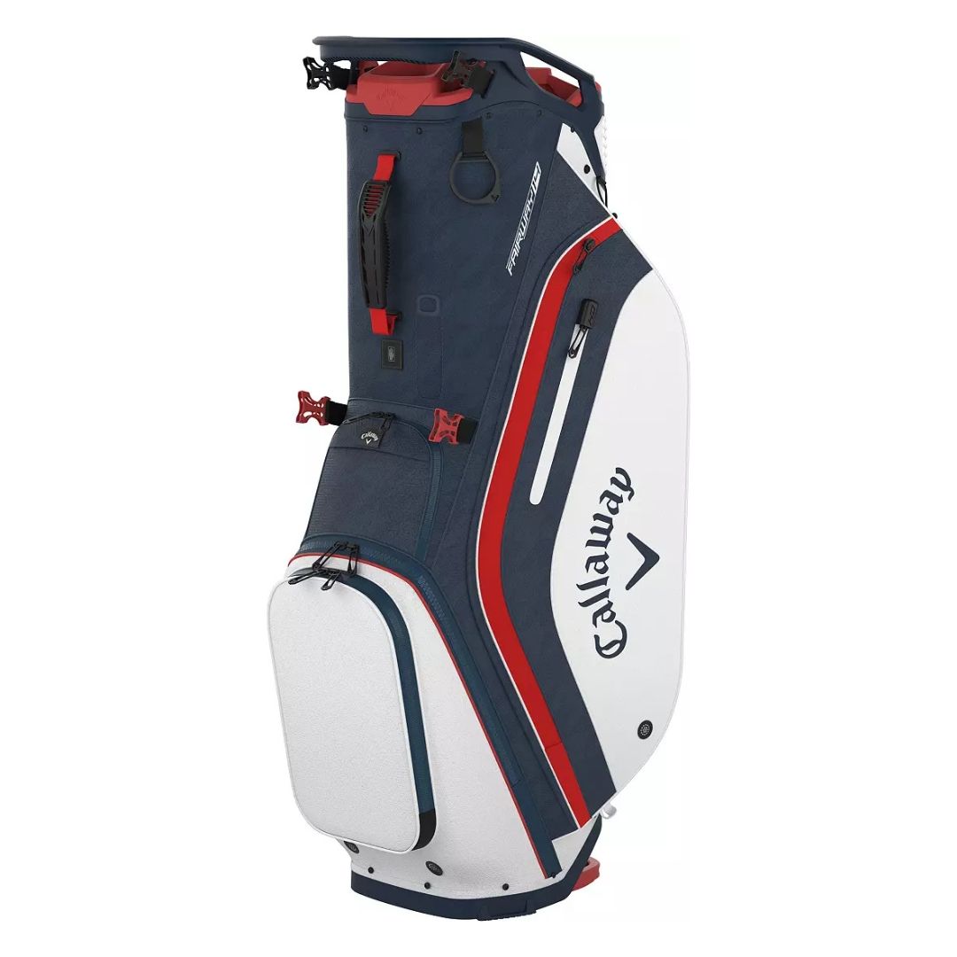 Callaway 2024 Fairway 14 Stand Bag, Color: Hounds/White/Red