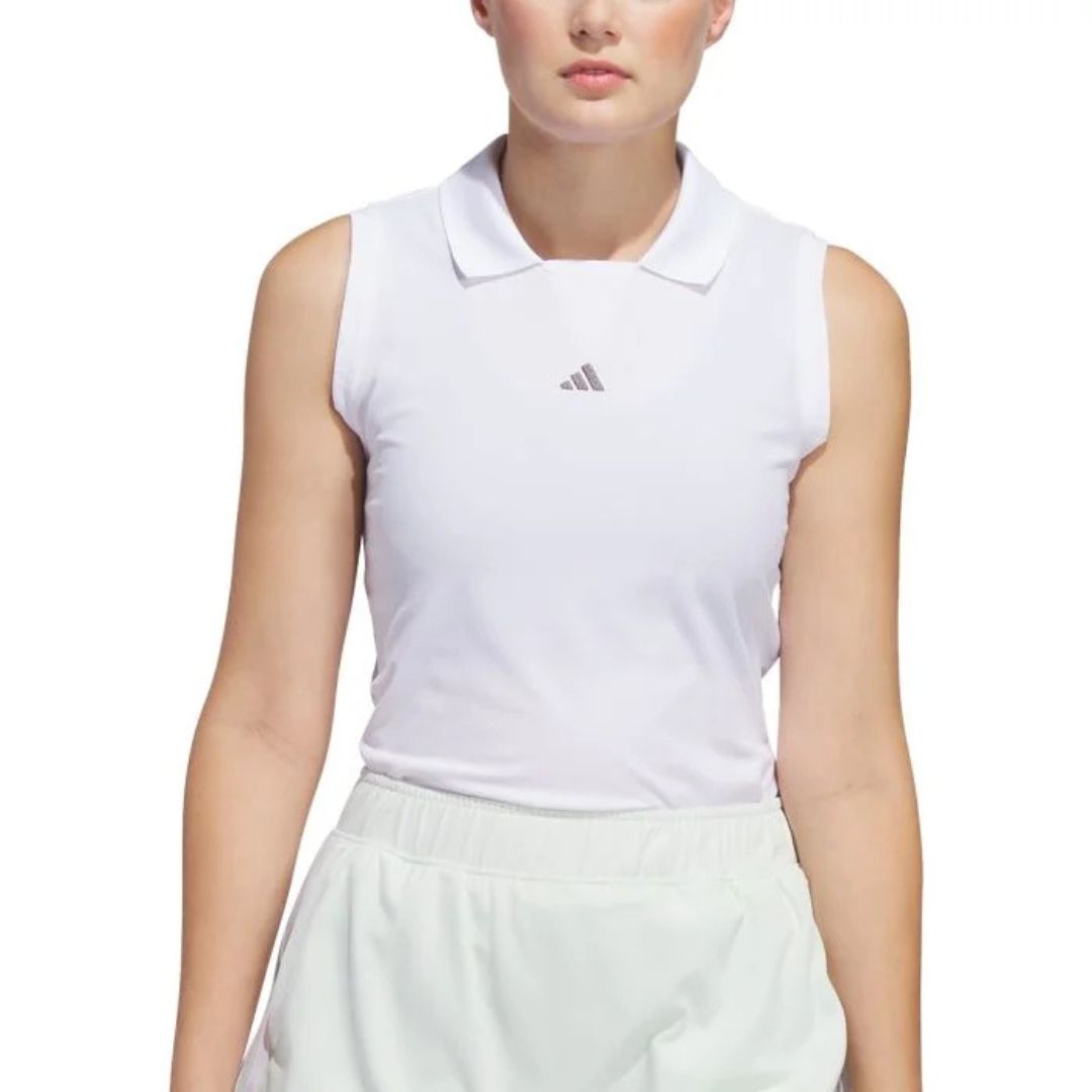 adidas Womens Ultimate365 TWISTKNIT Sleeveless Golf Polo
