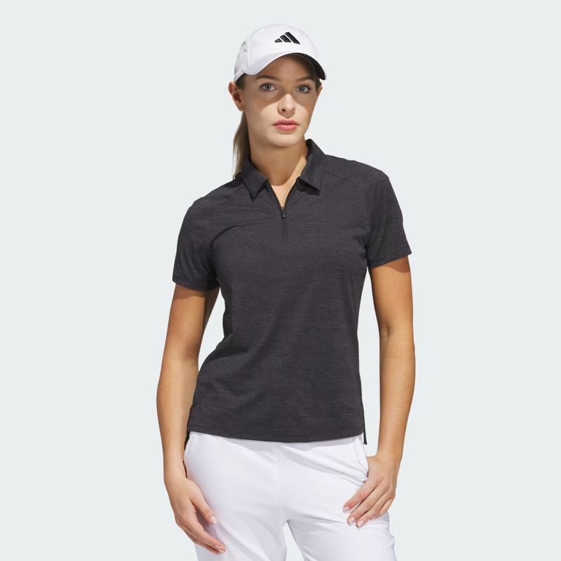 adidas Women's Ultimate365 Heathered Twistknit Polo