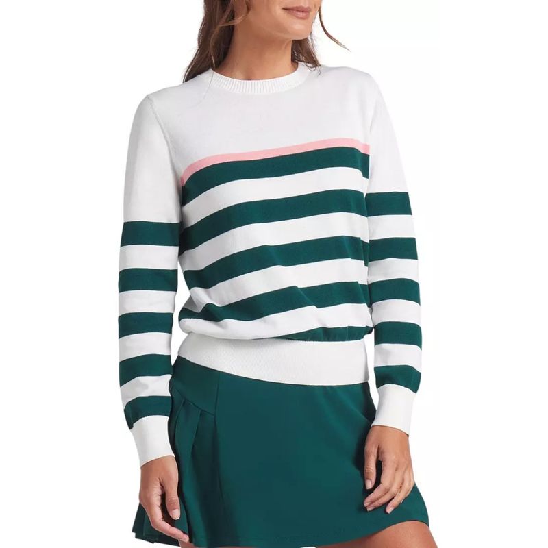 PUMA Women's Resort Stripe Golf Sweater