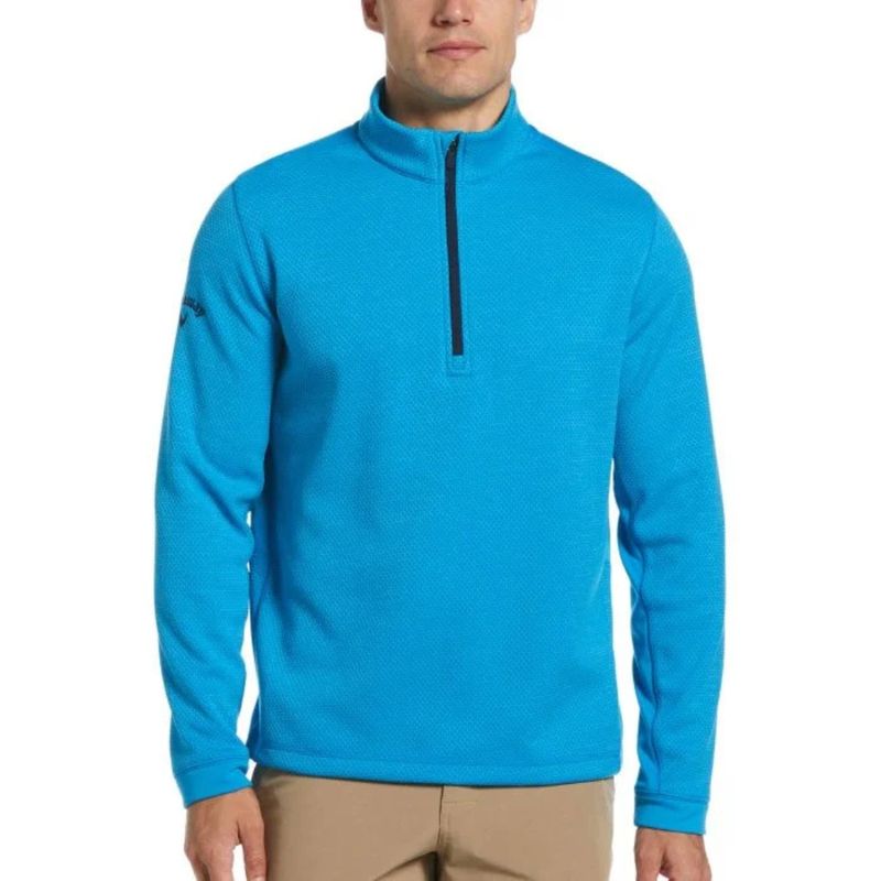 Callaway Hexagon Textured 1/2-Zip Pullover