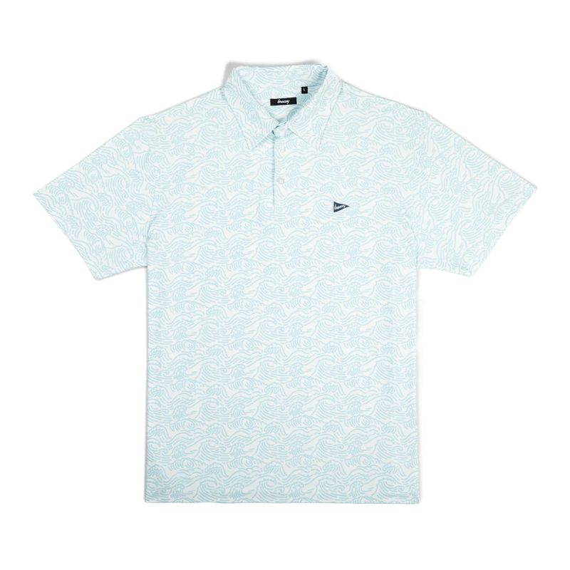 Breezy Golf Crashing Waves Polo