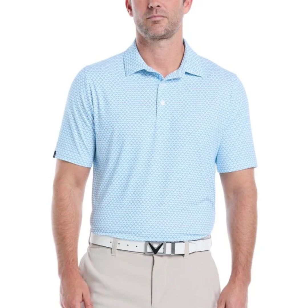 Callaway All Over Gradient Print Polo