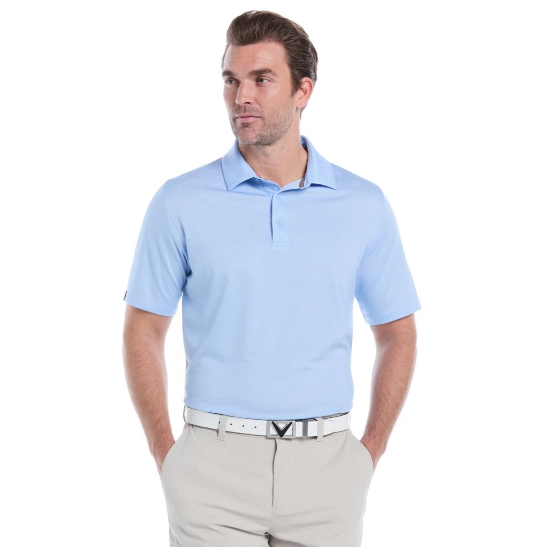 Callaway Chev Twill Jacquard Polo