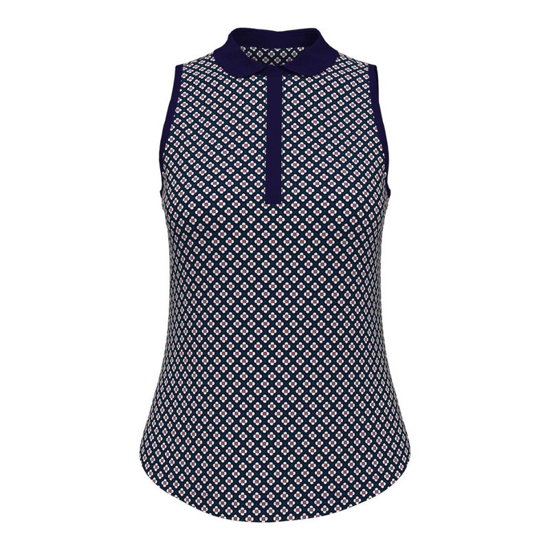 Callaway Women's Mini Geo Floral Sleeveless Top