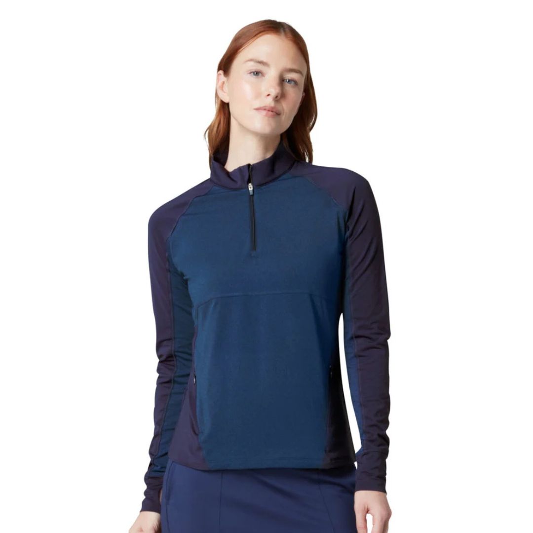 Callaway Women's Lightweight Heathered Knit 1/4-Zip Sweatshirt