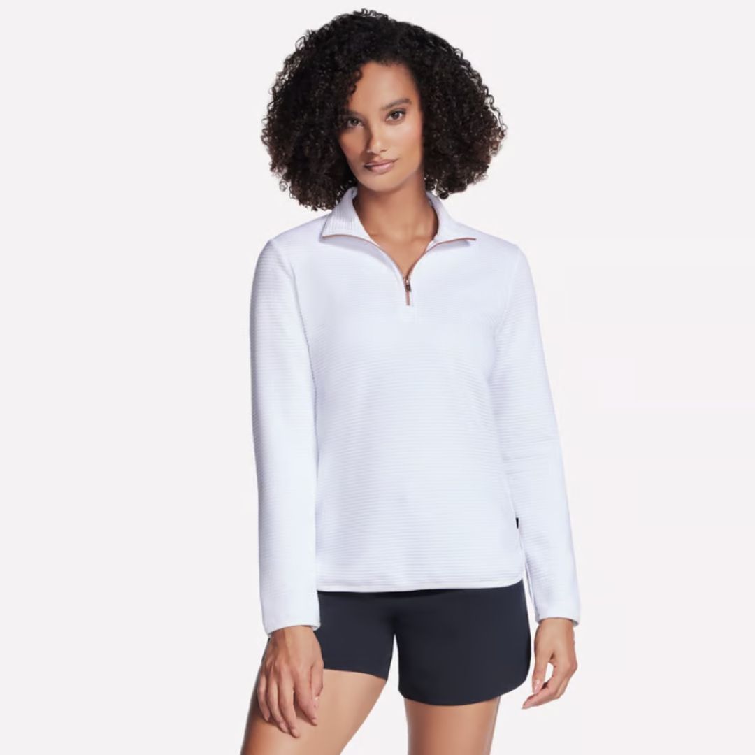 Skechers Women's Soft-Knit Ottoman 1/4 Zip Pullover