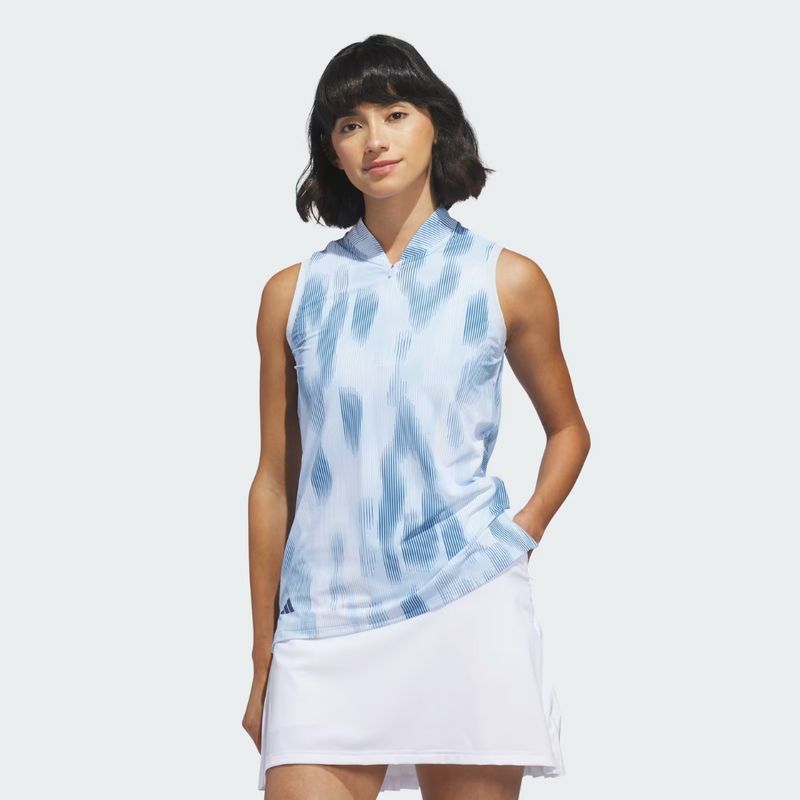 adidas Women's Ultimate365 Tour Printed Sleeveless Polo