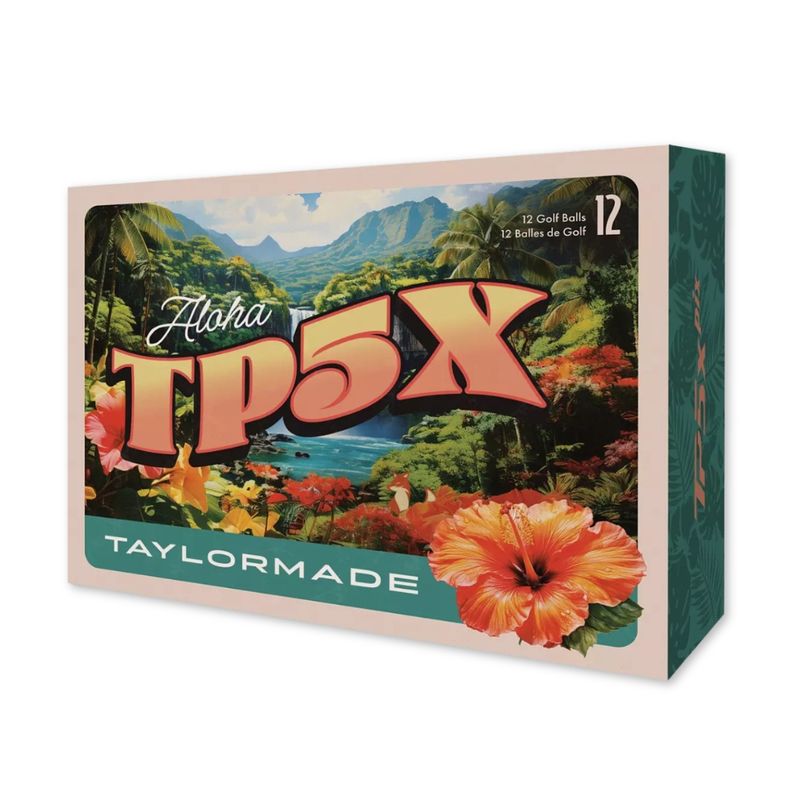 TaylorMade 2026 TP5x pix Island Time Golf Balls