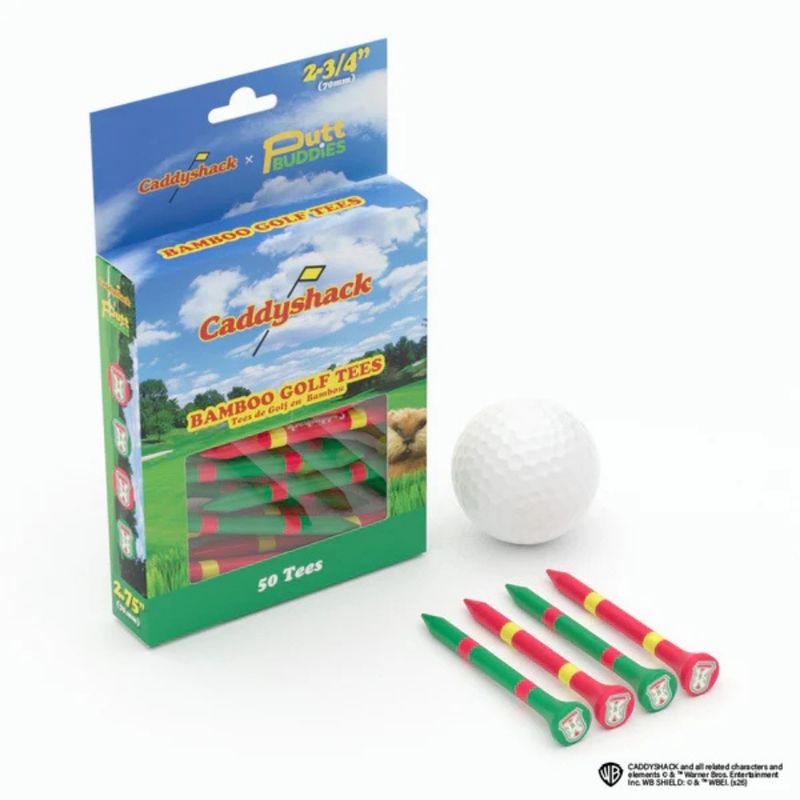 PuttBuddies x Caddyshack Bamboo Golf Tees