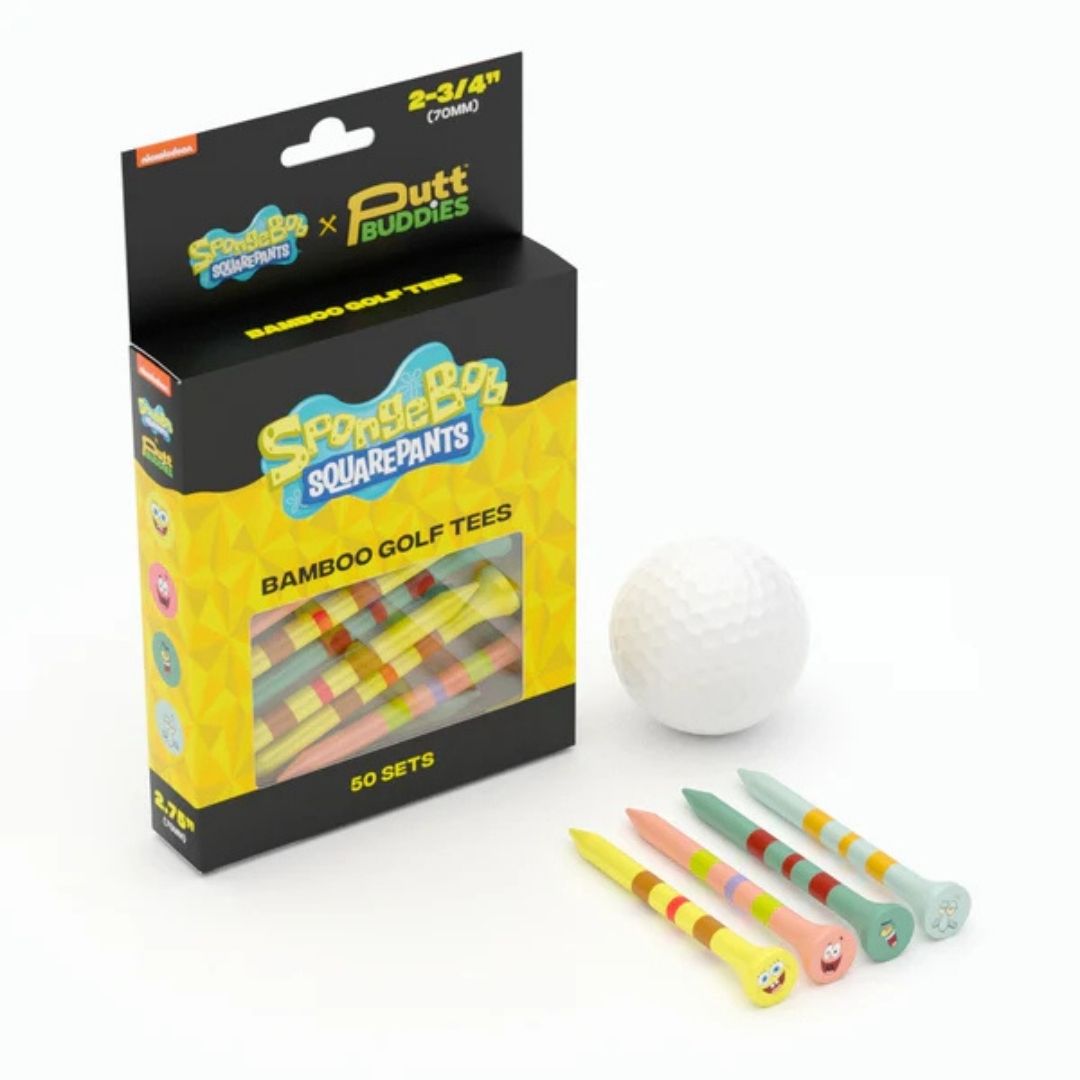 PuttBuddies x Spongebob Squarepants Bamboo Golf Tees