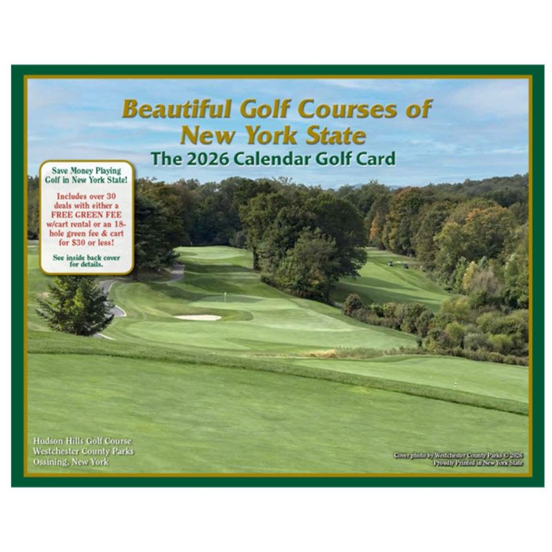 Beautiful Golf Courses of New York State – The 2026 Calendar Golf Card