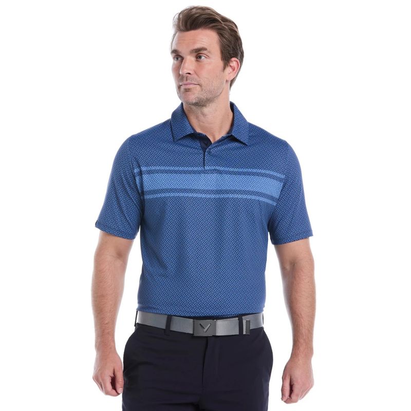 Callaway Engineered Triple Track Geo Print Polo