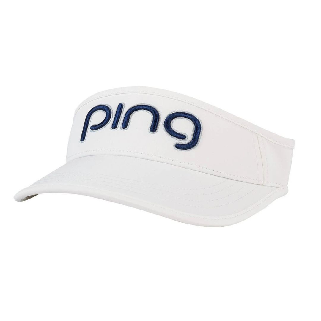 PING Ladies Tour Sport Visor, Color: White/Navy