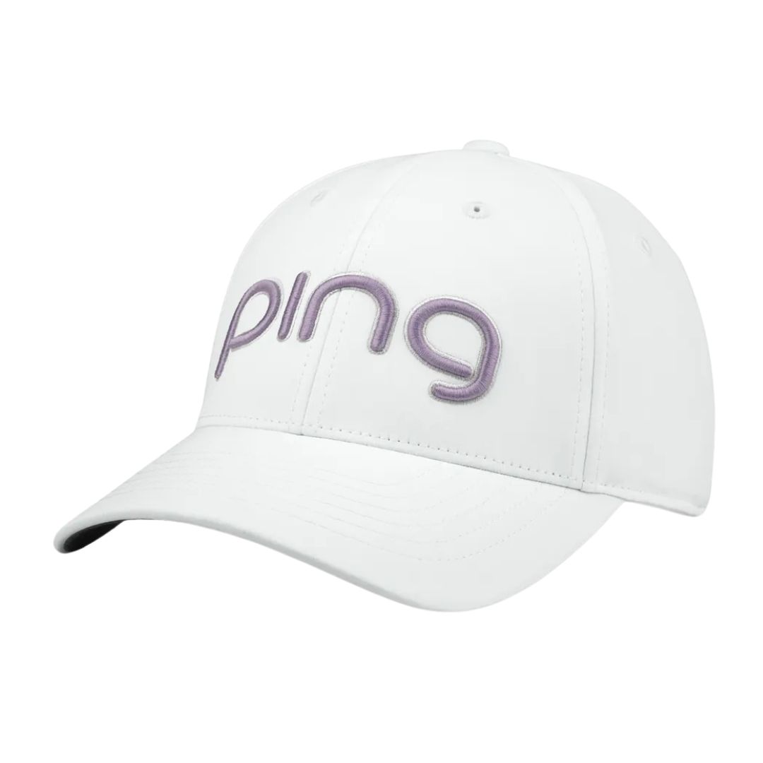 PING Ladies Tour TR-I Cap, Color: White/Lilac