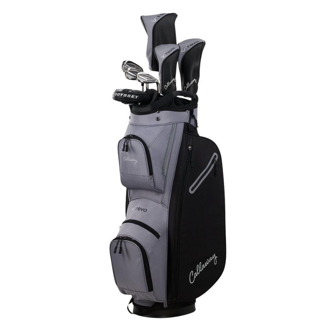Callaway Women's 2026 REVA 8-Piece Cart Bag Complete Set, Hand: Right, Size: Black, Type: Standard
