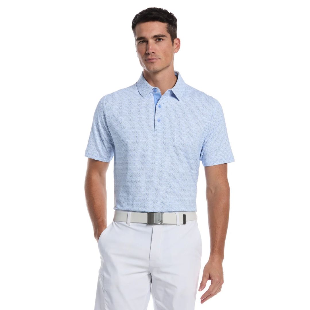 Callaway Timeless Chev Print Polo