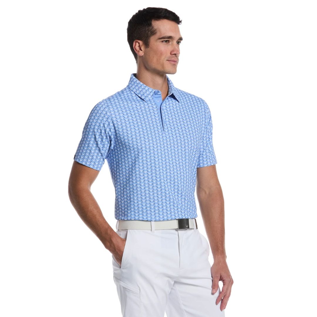 Callaway Albatross Geo Print Polo