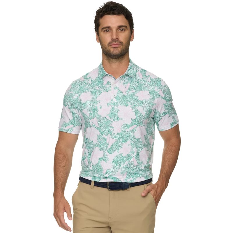 Flag &amp; Anthem Manteca All Over Floral Print Performance Polo