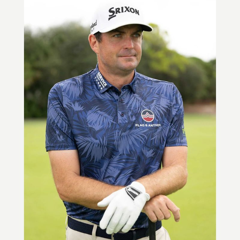 Flag &amp; Anthem Hays Leaf Print Performance Polo