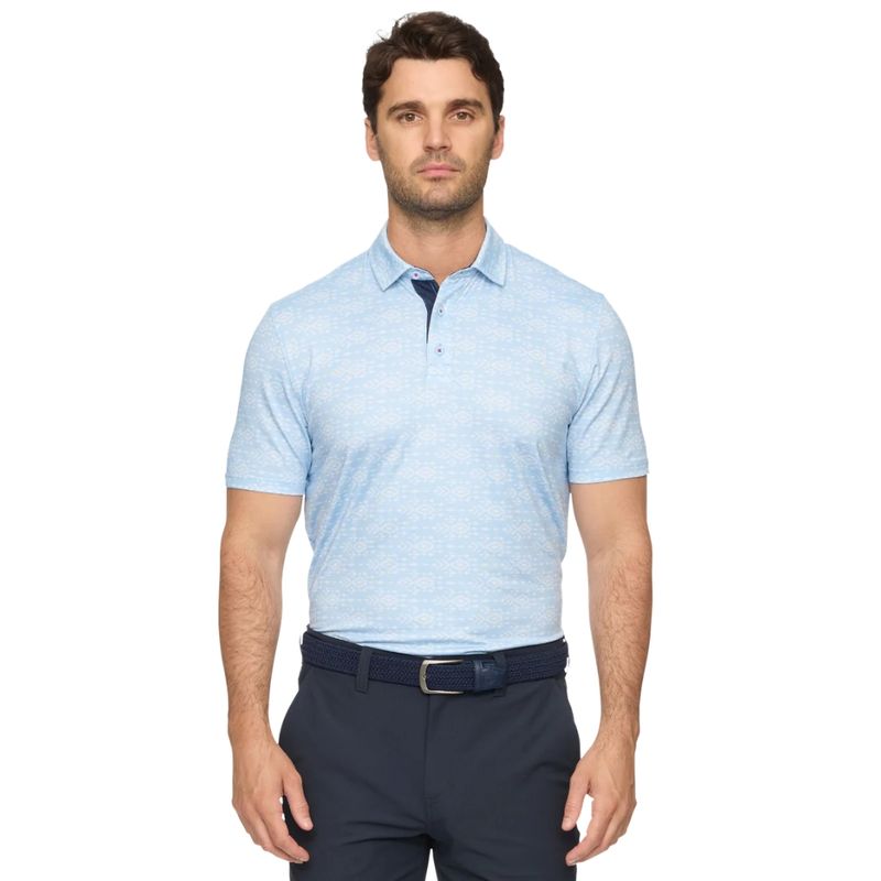 Flag &amp; Anthem Avila Geo Print Performance Polo