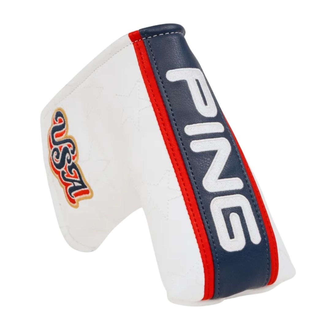 PING Red, White &amp; Golf Putter Blade Headcover