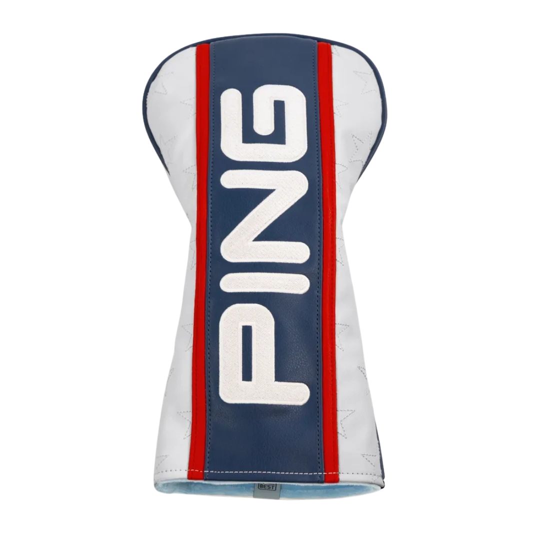 PING Red, White &amp; Golf Driver Headcover