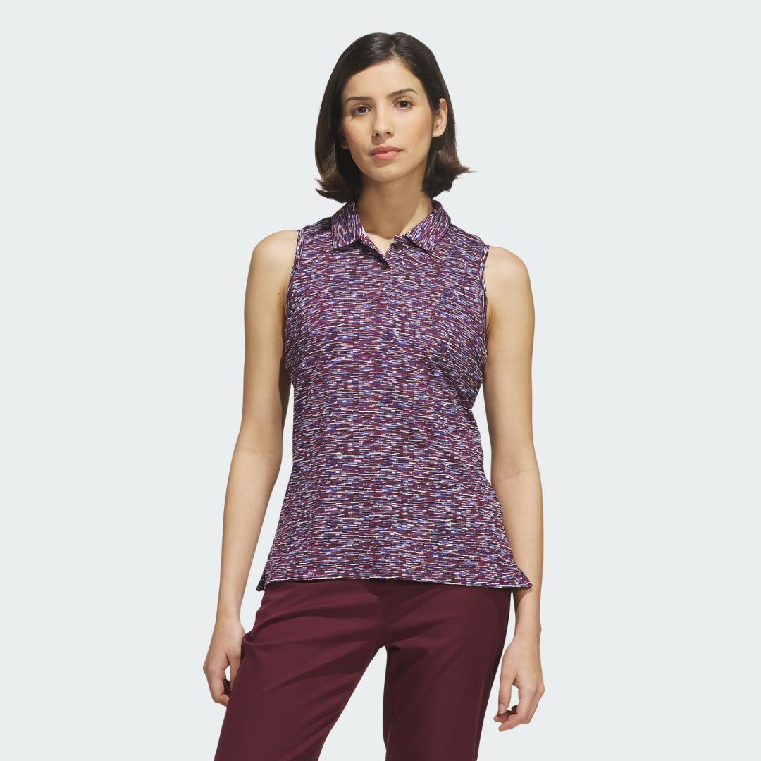 adidas Women's Ultimate 365 Climacool Mesh Printed Polo Shirt