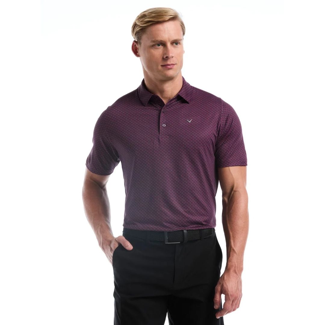 Callaway Men's Essential Trademark Printed Polo