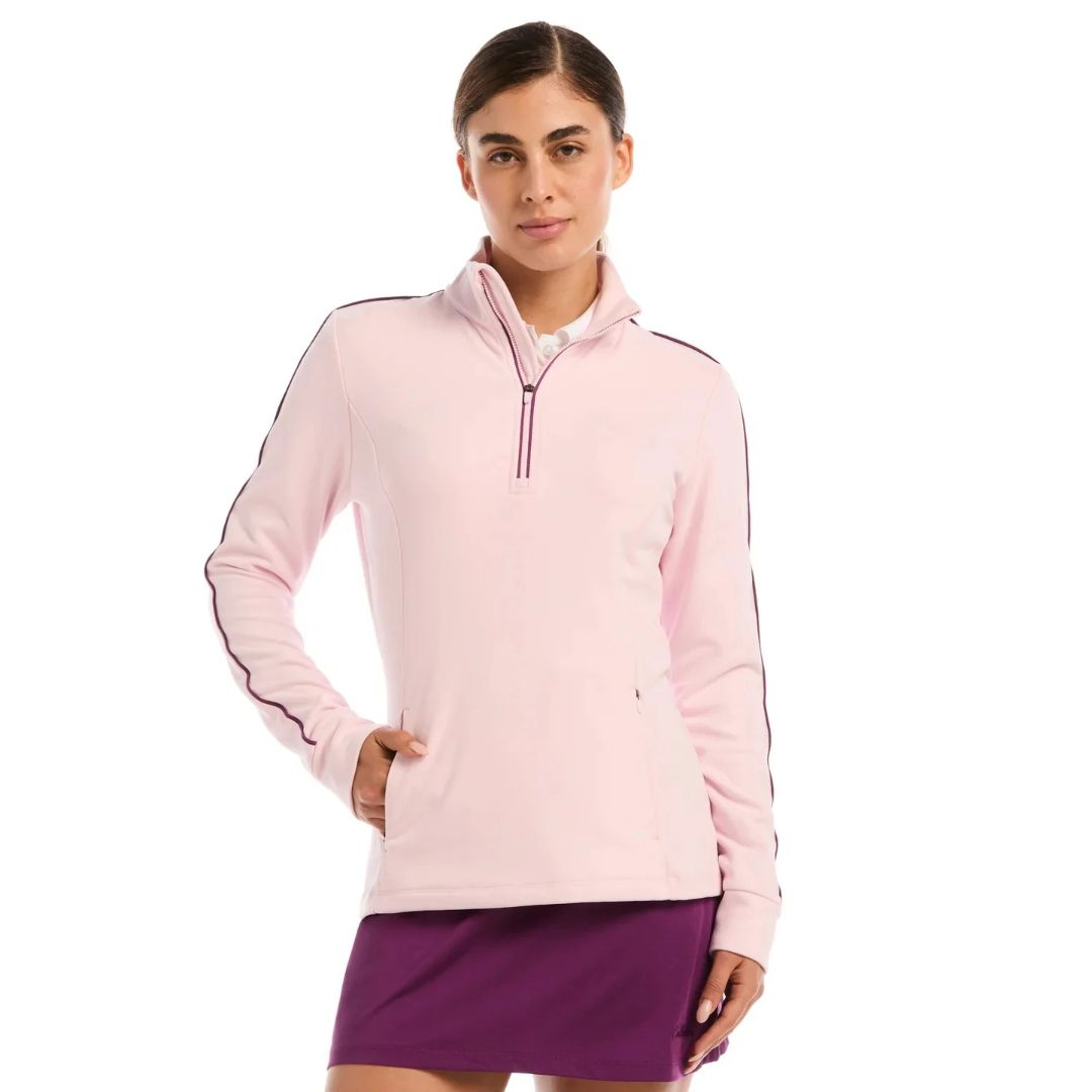 Callaway Women's Midweight Textured Half Zip Sweatshirt
