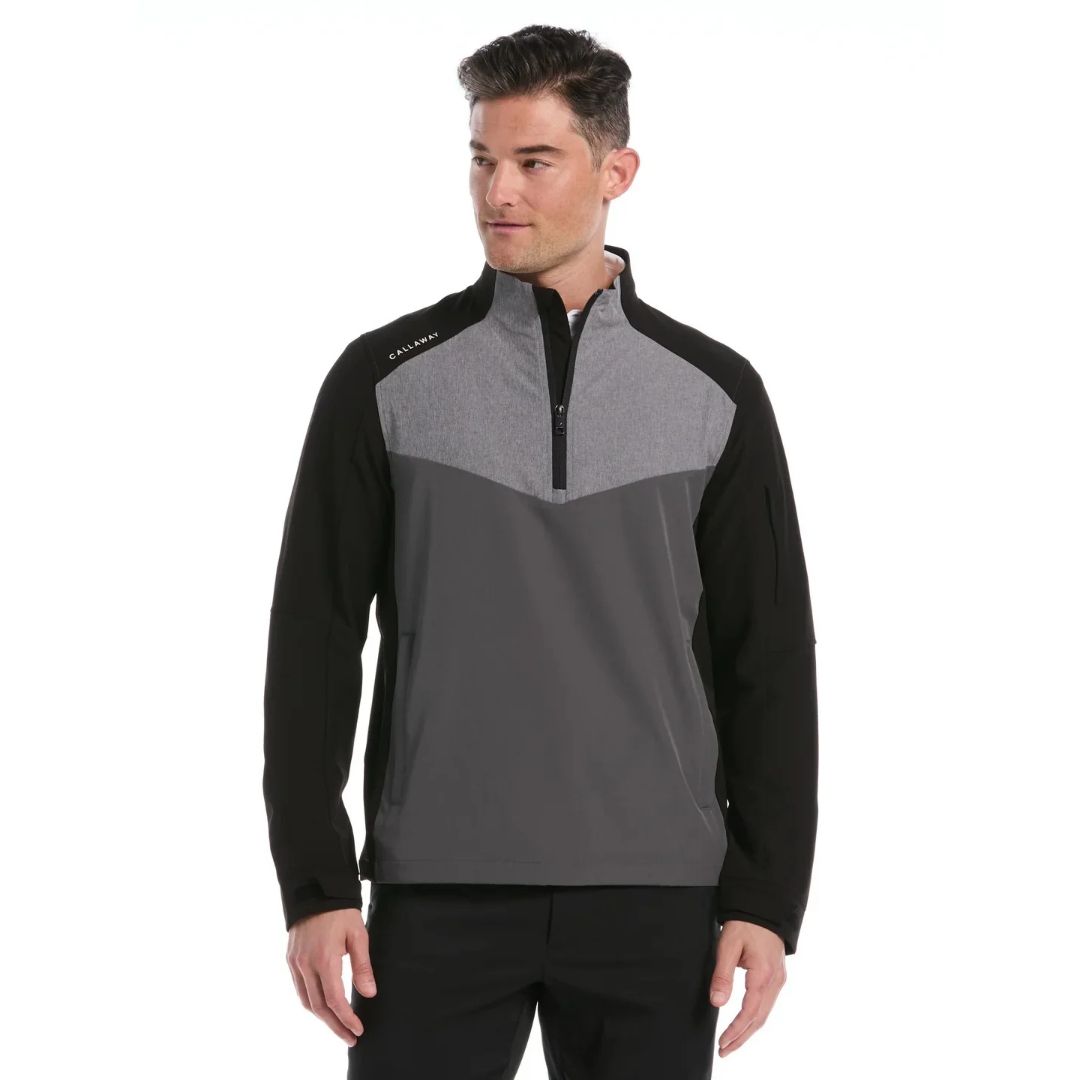 Callaway Men's Long Sleeve Half Zip Wind Jacket