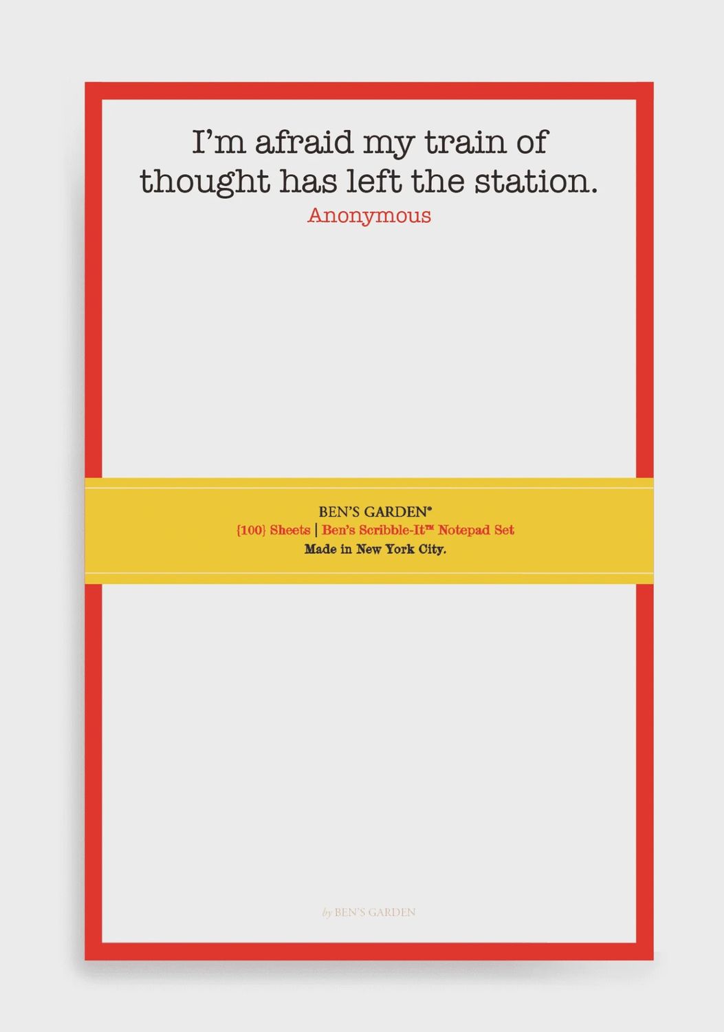 Pad 5x8 Train of Thought