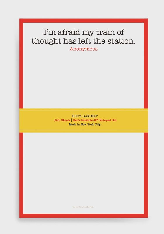 Pad 5x8 Train of Thought