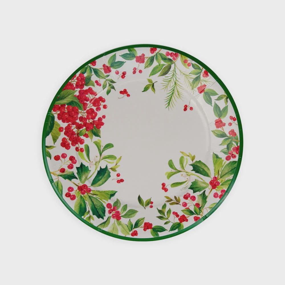 Holly Chintz Dessert Plates