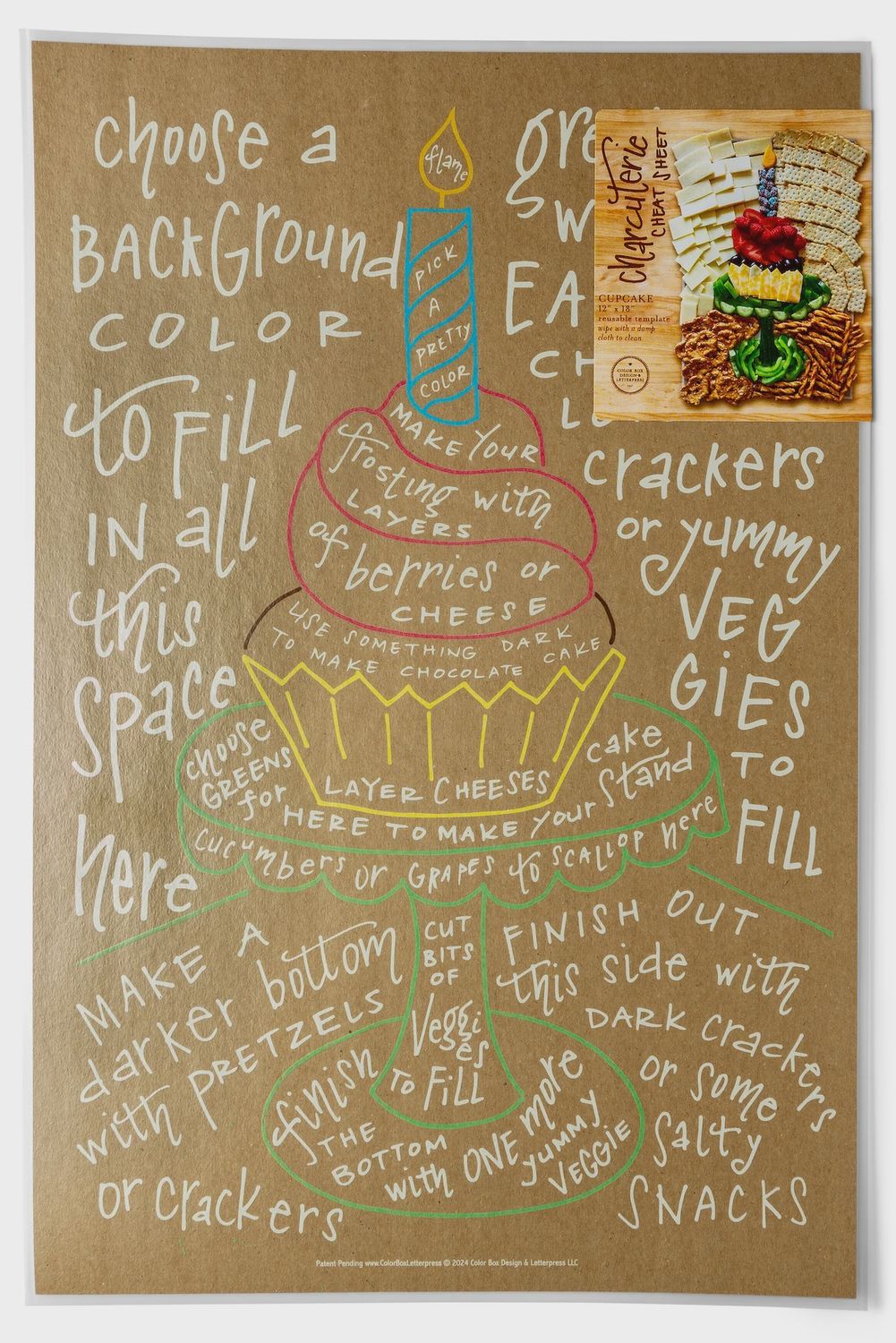 Charcuterie Cheat Sheet Cupcake