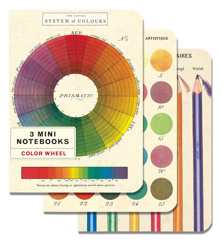 Color Wheel Mini Notebook 3-Pack