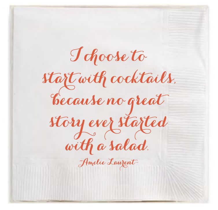Napkins I Choose to Start