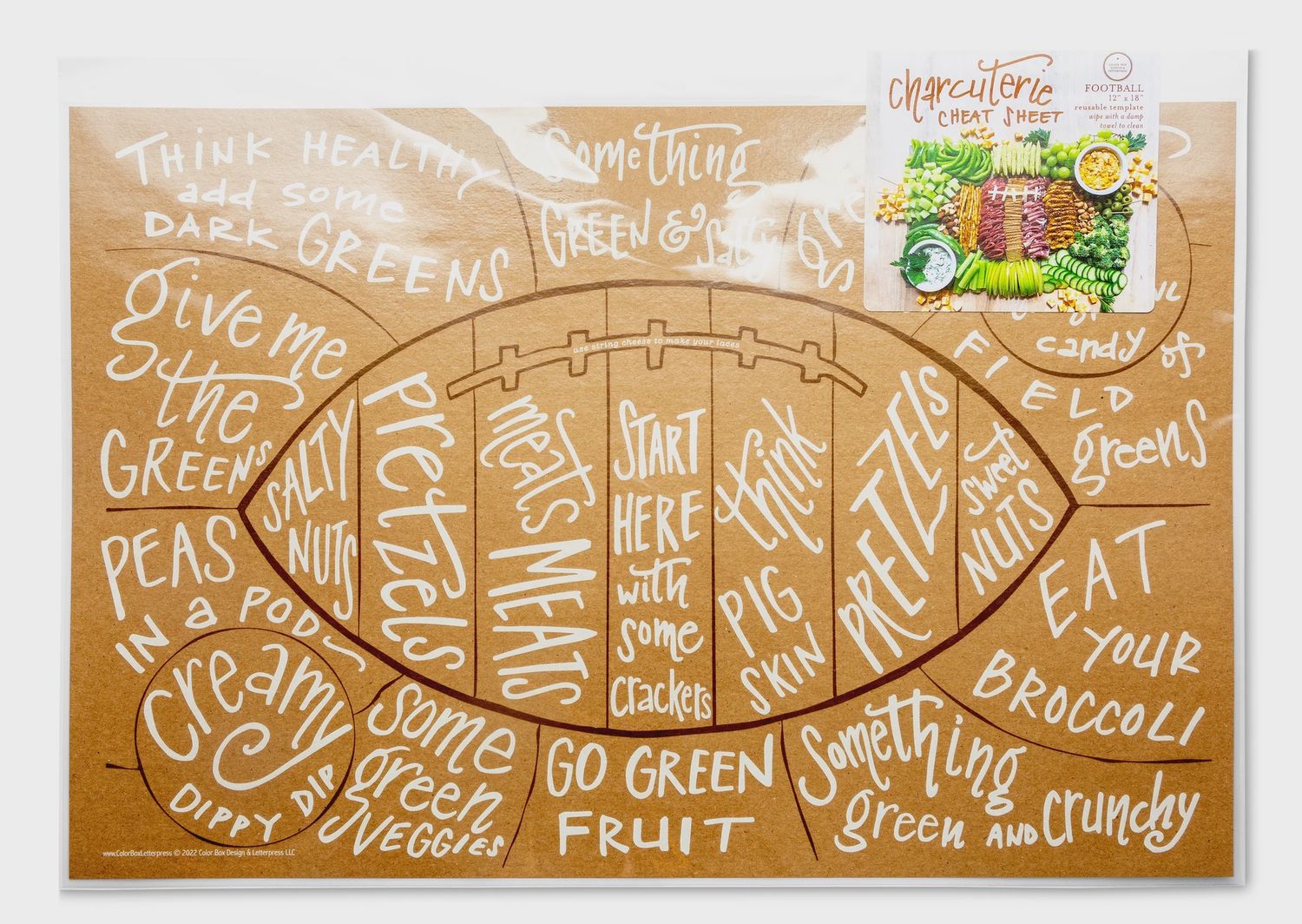Charcuterie Cheat Sheet Football